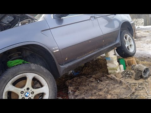 Видео: как снять раздатку на BMW x5 e53.
