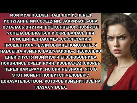Видео: Мой муж поджёг наш дом и, перед испуганными соседями, закричал： «Она осталась внутри! Всё кончено...