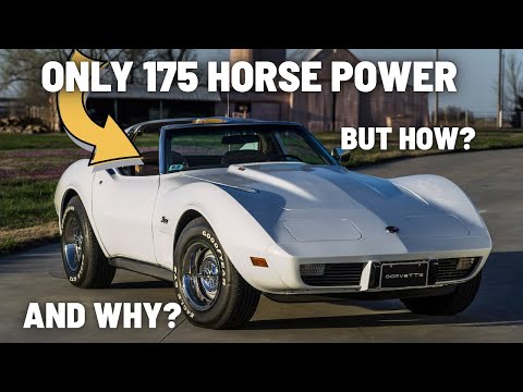 Видео: КАК И ПОЧЕМУ БОЛЬШИЕ АМЕРИКАНСКИЕ V8 В 70-Х ВЫРАБАТЫВАЛИ ТОЛЬКО 170 Л.С.? БЕЗУМНАЯ ИСТОРИЯ КОРВЕТ...