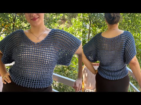 Видео: Шаг за шагом с любовью➡️ Изготовление блузки крючком #вязание крючком #сделай сам #блузка
