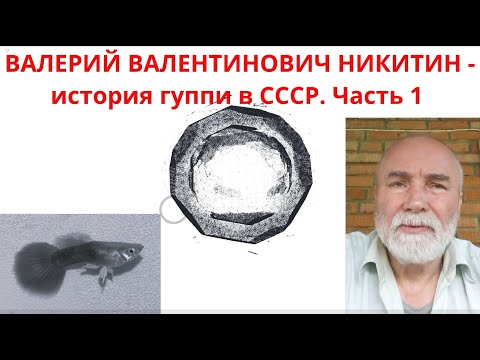 Видео: Валерий Валентинович Никитин - история гуппи в СССР. Часть1