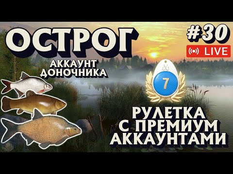 Видео: ПРЕМ аккаунты в Рулетке | Аккаунт доночника #30 | СТРИМ | Лещ - Острог | Русская рыбалка 4 рр4 #553