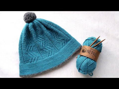 Видео: Вязание. Современная шапка. Подробный мк. //Knitting mk. Hat.