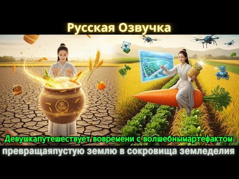 Видео: Девушкапутешествует вовремени с волшебнымартефактом превращаяпустую землю в сокровища земледелия