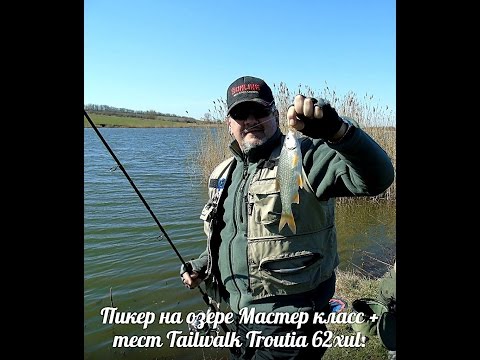 Видео: Как ловить пикером на озере Мастер класс. Тест спиннинга Tailwalk Troutia 62xul.