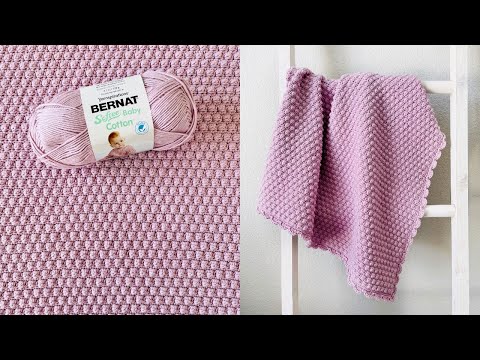 Видео: Вязаное крючком детское одеяло с цветущими ягодами