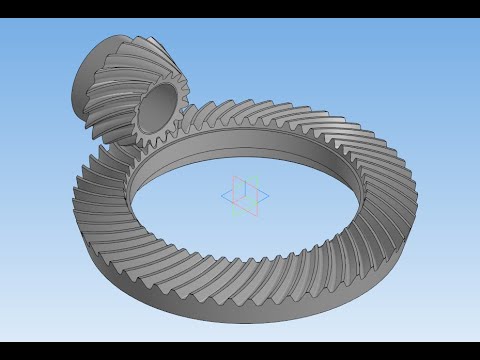 Видео: Азбука "ВиМП", часть 38. Коническая передача с круговыми зубьями с исходным контуром  ГОСТ