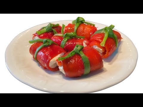 Видео: Закуска из красного перца. Вкусно, просто и полезно.