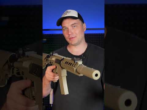 Видео: Cyma M4 CQB silencer Tan, пластик CM 513 TN