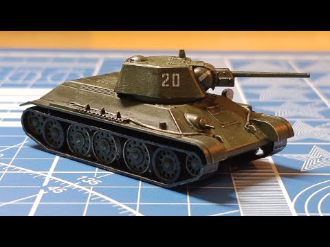 Видео: Сборка и покраска танка Т-34-76 обр 1943 г 1/100
