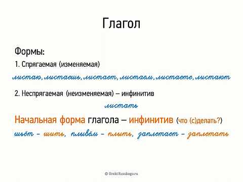 Видео: Глагол (7 класс, видеоурок-презентация)
