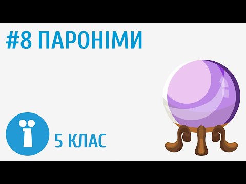 Видео: Пароніми #8 [ Групи слів за значенням ]