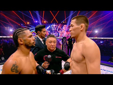 Видео: Непобеждённый казах против мощного бразильца! Кожахмет Имангали vs Клаудечи Брито