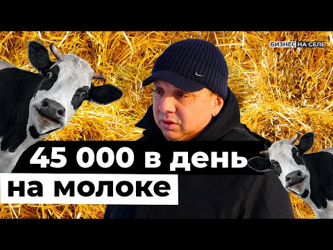 Видео: Фермер из глубинки зарабатывает на молоке 45 тысяч ежедневно. И мечтает привлекать в село москвичей