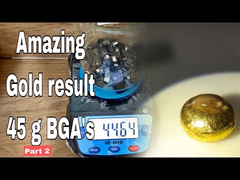 Видео: Восстановление золота из BGA-чипов | Старый мобильный телефон весом 3 кг, часть 2