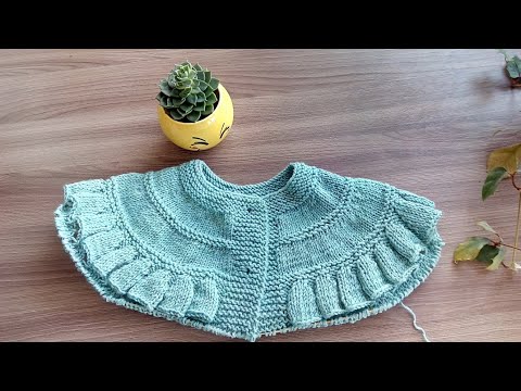 Видео: Кокетка с рюшами для детского жакета. Анонс.