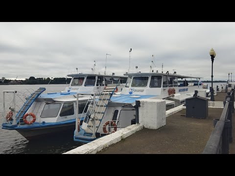 Видео: Прогулка на теплоходе «МОСКВА» по реке Волга (Ярославль - пос. Константиновский). Вид из теплохода.