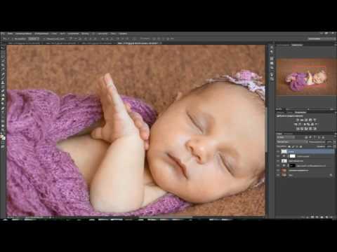 Видео: Обработка фотографий с новорожденными Часть 2 Ph