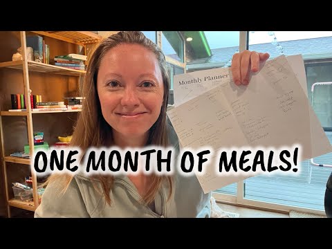 Видео: ✨ Простое ежемесячное планирование питания | Реалистичные идеи для семейного меню