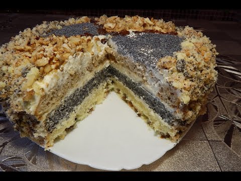 Видео: Торт СКАЗКА с орехами, маком и изюмом I Cake FAIRY TALE  with nuts, poppy seeds and raisins