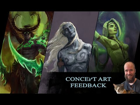 Видео: Concept Art Feedback #15 - разбор работы, ошибки и советы