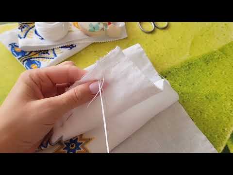 Видео: Зшиваємо дві тканини вручну🪡✨️ Цілий процес 🍁♥️