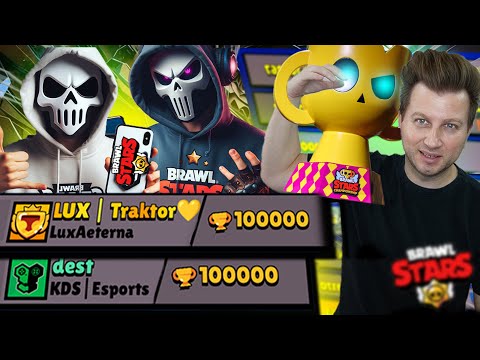 Видео: ПОМАГАМ НА @realtraktor  ЗА 100 000 КУПИ В BRAWL STARS
