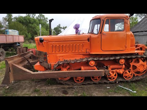 Видео: Установка бульдозерного отвала на ДТ-75 ! (Вторая часть)
