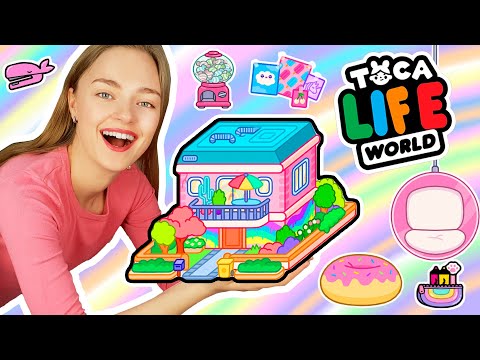 Видео: ОБУСТРОЙСТВО в ТОКА БОКА Радужный Неоновый Домик Идеи Для Обустройства Ната Лайм Лайф