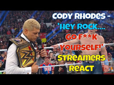 Видео: Реакция стримеров! Коди сказал Роке: «Иди на х**!! #wwe #eliminationchamber #therock»