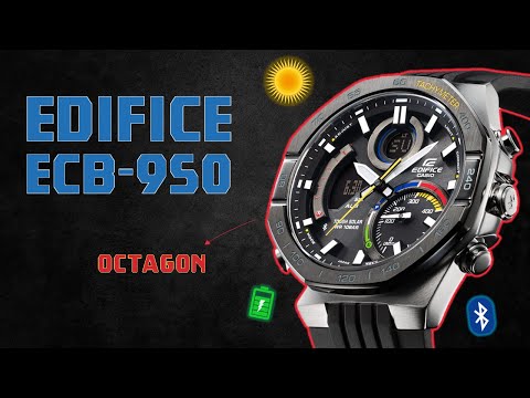 Видео: Casio Edifice ECB-950 — почти как G-Shock. Много функций, один октагон