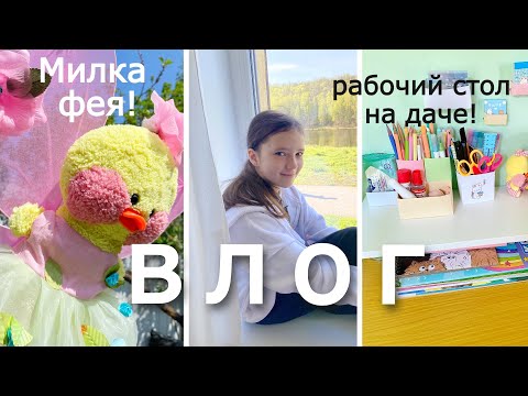 Видео: УТОЧКА МИЛКА УЕХАЛА НА ДАЧУ И ЛЕТАЛА! Дачный ВЛОГ Ксюши и Милки!