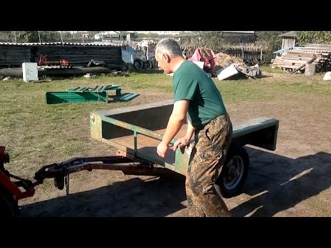 Видео: Самодельный автомобильный прицеп 2. резино-жгутовая осьEigenbau Anhänger