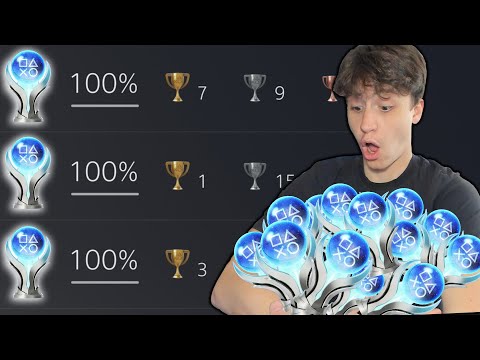 Видео: Коллекция платиновых трофеев моего аккаунта PSN 259-го уровня! Более 25 платиновых трофеев!