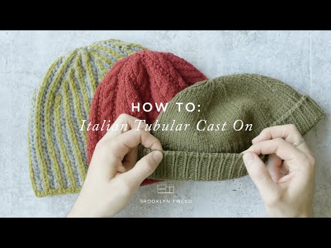 Видео: Как вязать: итальянская трубчатая вязка | Brooklyn Tweed