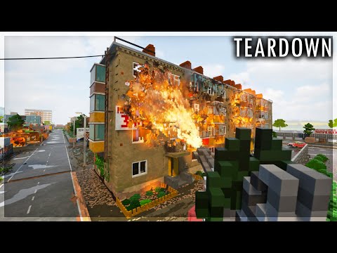 Видео: УНИЧТОЖАЮ РУССКИЙ ГОРОД ТЕПЛОВОЙ ПУШКОЙ В TEARDOWN!