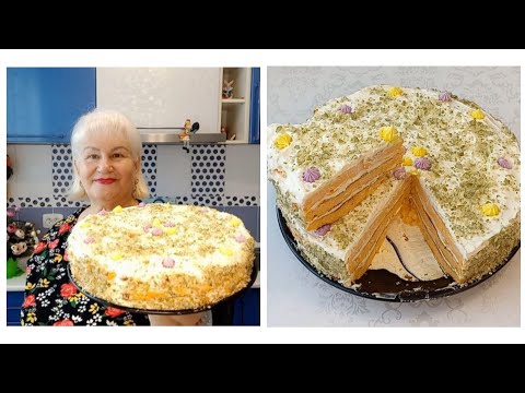 Видео: Нежный, полезный и очень вкусный торт, без муки и сахара!🥮😋