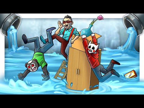 Видео: ЧЕМ ВЫШЕ - ТЕМ БЕЗОПАСНЕЕ! ПОТОП ИДЕТ ПО ПЯТАМ! (Stack Up or dive trying, УГАР)