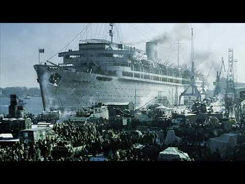 Видео: Мировое кораблекрушение германского пассажирского десяти-палубного круизного судна Wilhelm Gustloff.