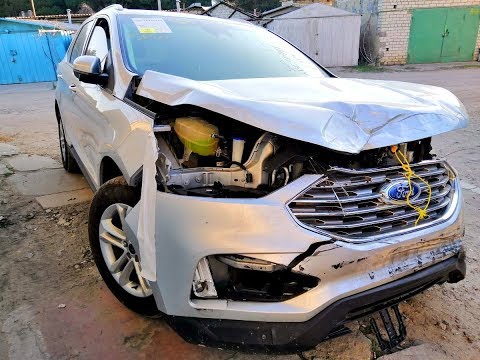 Видео: Ford Edge 2019 - Рестайлинг. Лобовой. Неожиданные повреждения..