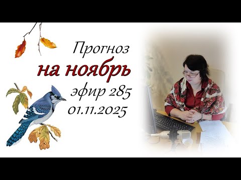 Видео: 285. Прогноз на ноябрь.