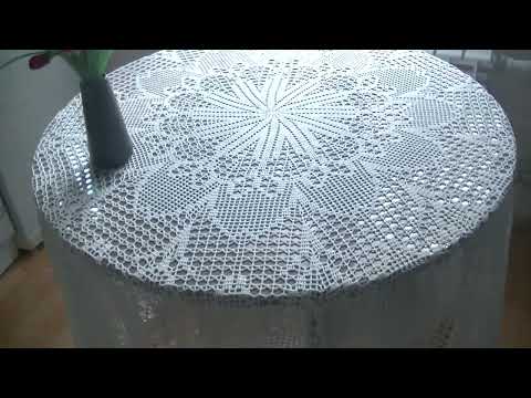 Видео: Обзор скатерти " Волшебство петель ".