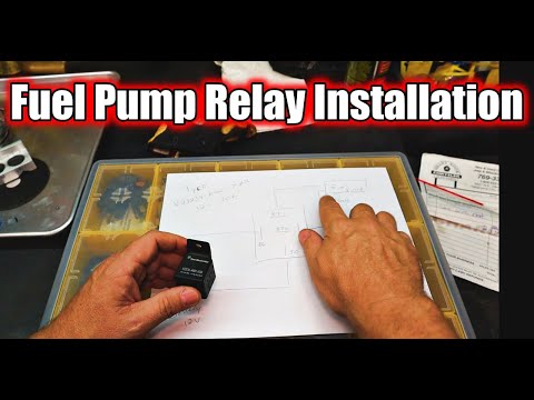 Видео: Как подключить реле электрического топливного насоса к импульсной цепи питания | Быстрое и просто...