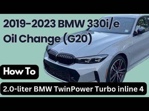 Видео: BMW 330e или 330i (G20) 2019–2023 гг. Замена масла и сброс индикатора сервисного обслуживания (КА...