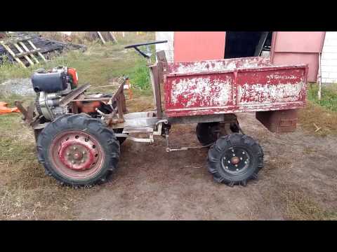 Видео: Обзор минитрактора с мотоблока Зубр НТ - 135.  Мини   Т 16