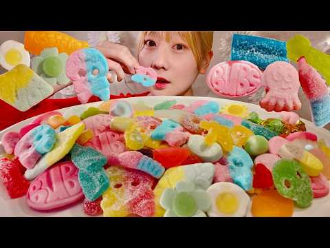 Видео: ASMR шведские конфеты【русские субтитры】【Mukbang/ Eating Sounds】