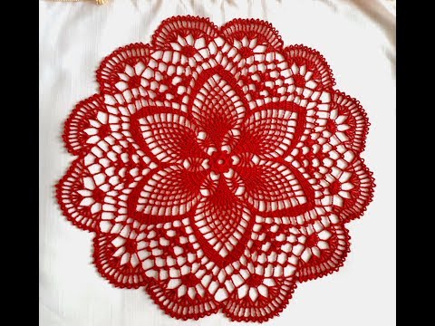 Видео: Салфетка крючком "Весенняя"_Часть_1_Doily crochet "Spring" #салфеткакрючком #вязание #вязаниекрючком