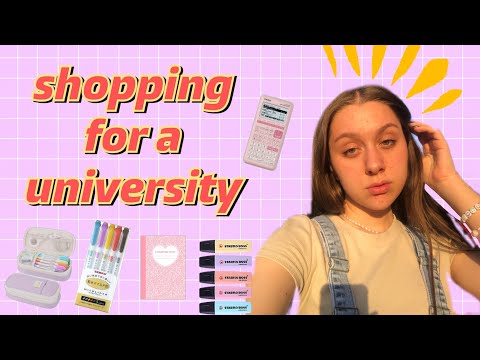 Видео: ЧТО КУПИТЬ ДЛЯ ПЕРВОГО КУРСА? | Shopping for the university 🛍️🎥