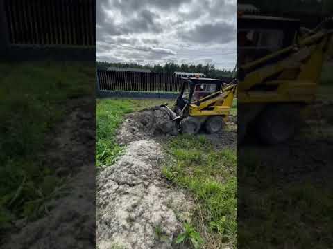 Видео: Челюстной ковш мини погрузчики такие как МКСМ -800/1000/1200, Термит, Мустанг, Bobcat и т.п.