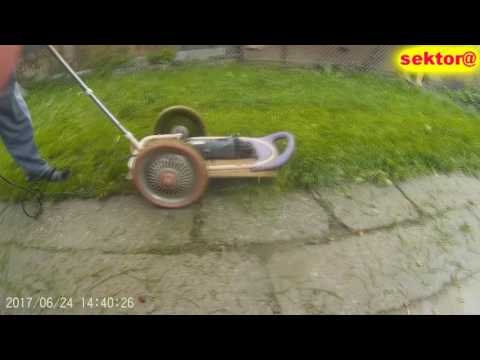 Видео: Бісова машина (Газонокосилка з болгарки)